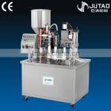 Cosmetic hand cream tube filling and sealing machine