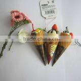 PVC Nice Fake Ice Cream Cone for High Quality Artificial Food Display