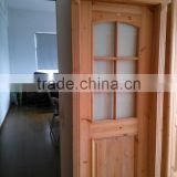 Low-cost Russian Pine Wooden Door for Sale
