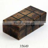 Vintage Style Wooden Treasure Chest Box thumbnail-1