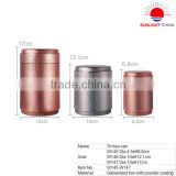 High quality Copper plating big stainless steel tea canister food canister,tea canister/coffee canister/sugar canister