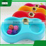 Multifunction Pet Accessories Plastic Double Cat Dog Pet Water Food Bowl thumbnail-2