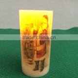 Flameless Led Candles 3''x5'' Christmas Flickering Real Wax Led Candle Light Decoratice Christmas Led Wax Candles thumbnail-3