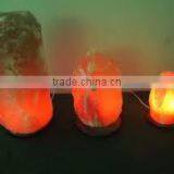 Carved Natural Himalayan Rock Crystal Salt Lamp thumbnail-1