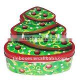 Christmas Tree Shaped Tin Box thumbnail-1