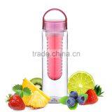 Water Bottle Fruit Infuser FDA Approved Bpa Free Plastic Tritan Fruit Infuser Bottle 26 oz thumbnail-5