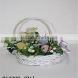 Handmade Outdoor Garden Decoration Willow Flower Basket thumbnail-4