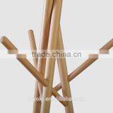 2016 New Design Solid Beech Wood Coat Rack Intersecting Hat Display Rack thumbnail-3