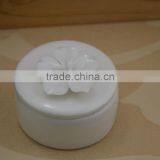 Hand Made Ceramic Jewelery Box With Flower Shape Design thumbnail-2