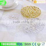Gold Fruit Plate Decorative Indian Serving Tray thumbnail-2