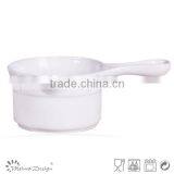 Huge White Basso-relievo Decoration Table Spoon With Ceramic,big Soup Spoon