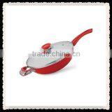 Hot Selling Red Forged Aluminum Fry Pan thumbnail-1