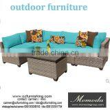 MMD010 4PCS Outdoor Patio PE Wicker Rattan Sofa Set Deck Couch Sectional Furniture NEW thumbnail-1