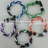 New Fashion Weave Titanium Bracelet 2013/new Design Braided Titanium Bracelet thumbnail-1