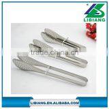 3 Sizes Stainless Steel Bread Tongs/ Bbq Food Tongs