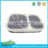 2016 New Products Eco-friendly Silicone Foldable Lunch Box as Seen on tv thumbnail-3