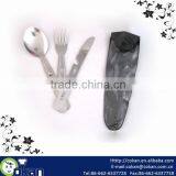3pcs Stainless Steel Picnic Cutlery Set,Flatware CK-K008 thumbnail-1