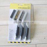 3PC Wire Brush Set (Nylon , Brass & Stainless Steel) thumbnail-3