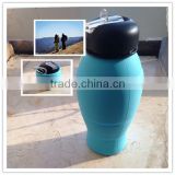Mordern design BPA free silicone folding sports water bottle