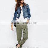 2016 Autumn High Quality Ladies Khaki Casual Trousers thumbnail-1