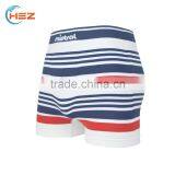 HSZ-0044 Comfort Breathable 2017 Sexy Crazy Underwear For Black Men Vintage Striped Boxer Seamless Briefs Shorts Fabric thumbnail-4