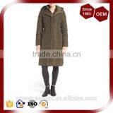 Hidden Front Zip Faux-fur Trim Padding Quilting Women's Coat thumbnail-6