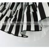 Black And White Stripes New Design Tutu Skirt Double Layers Daily Skirts thumbnail-4