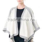 Knitted Excellent Cashmere Wool Poncho thumbnail-4