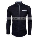 Custom Latest Military Mens Black Casual Oxford Shirt thumbnail-2