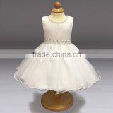 High - End Baby Frock Design Pictures Dress Children Bead Sleeveless Dress thumbnail-2