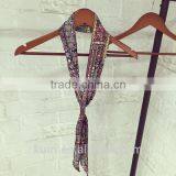 Fashion Ladies Scarves Colorful Printing Emulation Silk Tie Scarf for Women Bufandas Mujer 2016 thumbnail-3