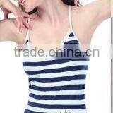 Stripes Seamless Lady Fashion Tops thumbnail-1