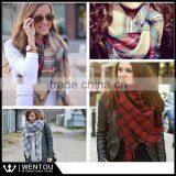 Wholesale Oversized Plaid Tartan Blanket Scarf thumbnail-5