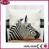 Zebra Print 100% Cotton Throw Pillow Cover thumbnail-5