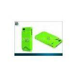 Colorful Green, Red, Blue Rubberized PC Hard Cover for Iphone 4 With Card Slot Holder thumbnail-1