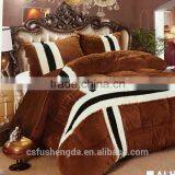 3D Long Hair Patchwork Comforter and Quilt With Pillow Case thumbnail-3