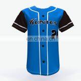 Custom sublimation unique blank baseball jersey with number