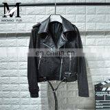 Italian Soft Jacket Genuine Lambskin Leather Slim Leather Jacket Woman Color thumbnail-3