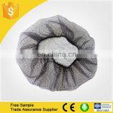 High Quality black disposable nylon hair net with elastic