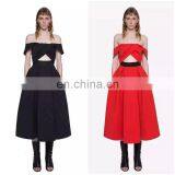 NO MOQ Fast Shipping Long Loose Dress Exposed Belly Dresses thumbnail-1