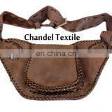 100% Leather Belt Bag / Leather Belt Bag / Hip Bag / Fanny Pack / Leather Fanny Bags / Boho Bag /Zebra and Cheetah Style thumbnail-2