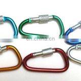 2015 Novelty Bulk Carabiner Hook With Leather Loop Keyring Holders Wholesale thumbnail-1