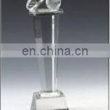 Sports Souvenir Crystal Glass Football Trophies