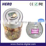 Professional coin counting jar money boxes for adults with CE certificate