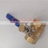 Low Price Brass Spring Close Ball Valve DN25 1inch thumbnail-2