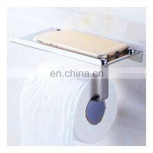 Wall Mounted Toilet Roll Tissue Holder Stand Paper With Phone Storage Dispensers Wall Mounted For Kitchen Bathroom Accessories thumbnail-4