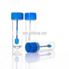 Plastic Blue Hospital Urine and Stool Container with Screw Cap