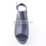 Wholesale Platform Woman Slingback Chunky Heel Buckle Sandals New Design thumbnail-3