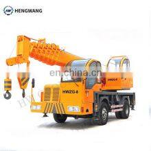 excellent lifting performance mini telescoping truck crane 8 ton 4x4 hydraulic boom crane mounted truck