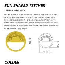 Sun Shape Baby Teether Silicone Toys thumbnail-5